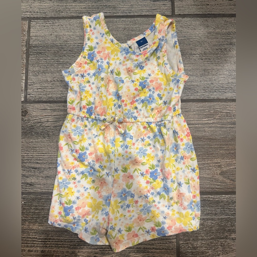 Toddler Girls Floral Romper